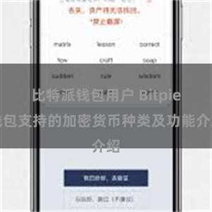 比特派钱包用户 Bitpie钱包支持的加密货币种类及功能介绍