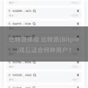 比特派体验 比特派(Bitpie)钱包适合何种用户？