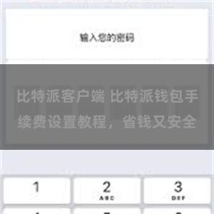 比特派客户端 比特派钱包手续费设置教程，省钱又安全